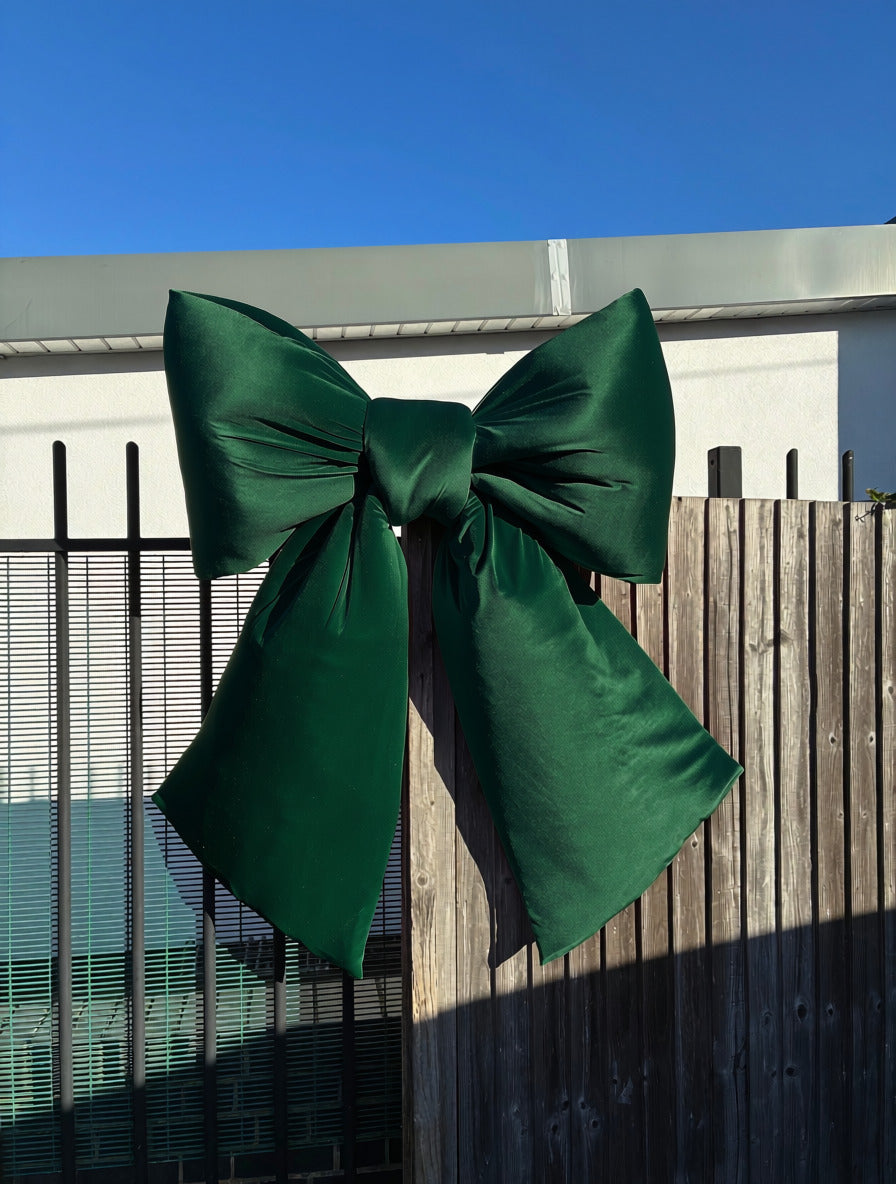 Forest Green Giant Velvet Bow