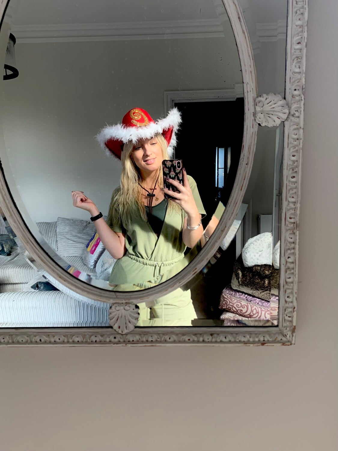 Christmas Cowboy Hat