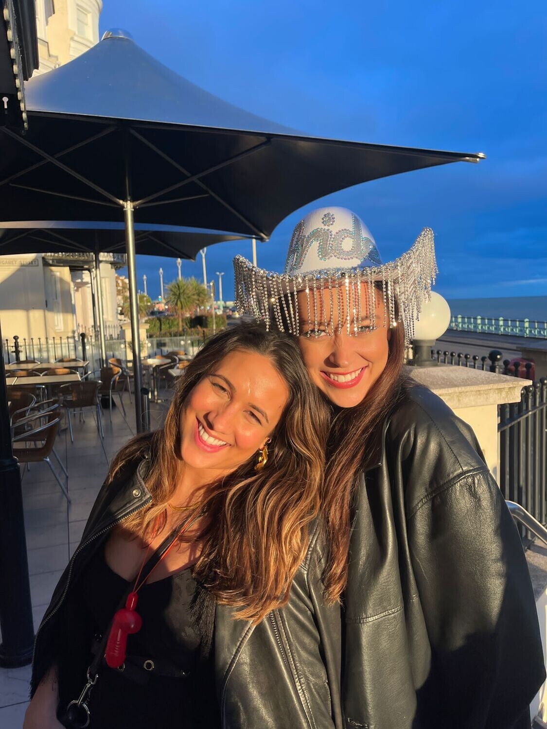 Rhinestone Fringe Star Bride Cowboy Hat
