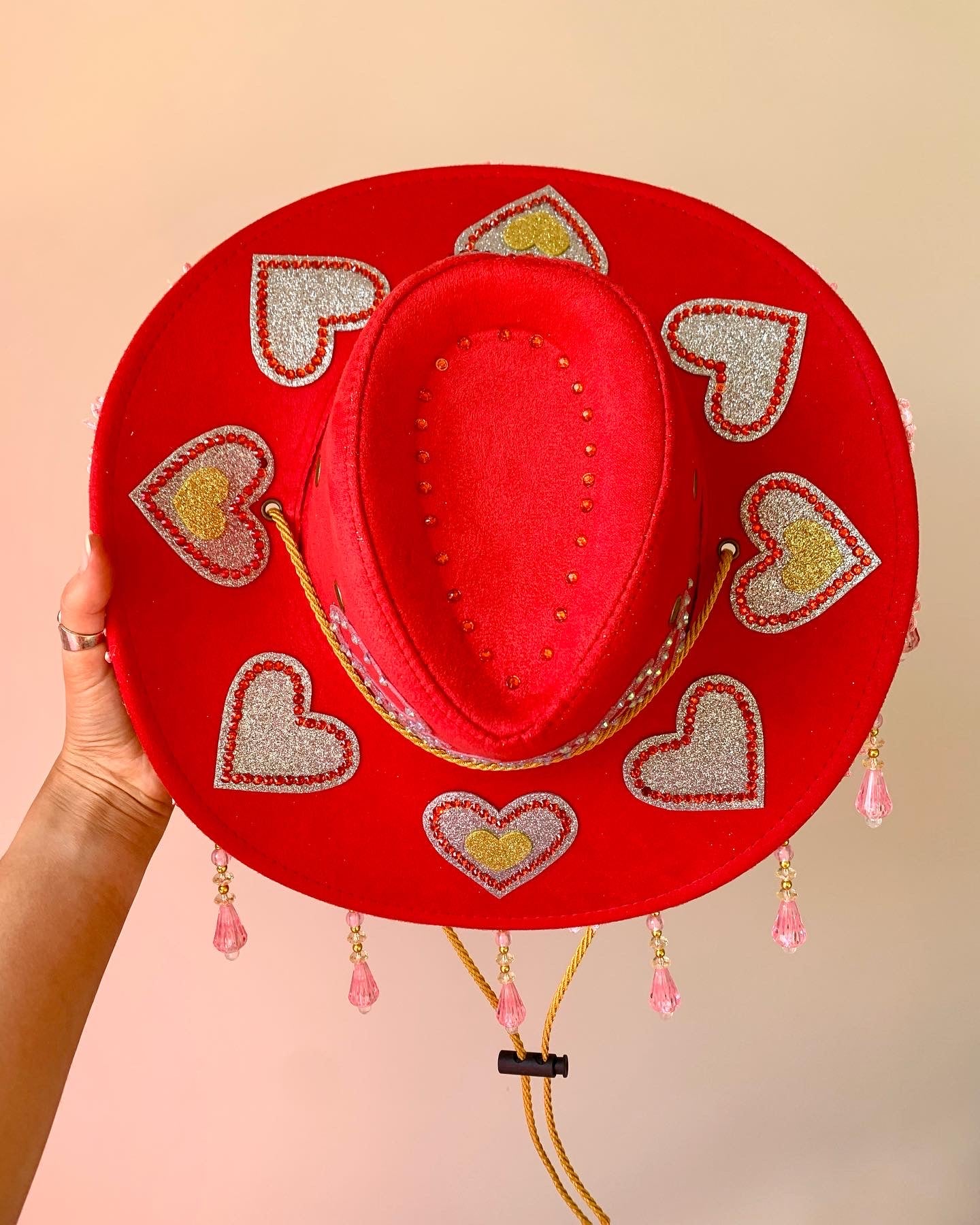 Rodeo Queen Beaded Fringe Cowboy Hat
