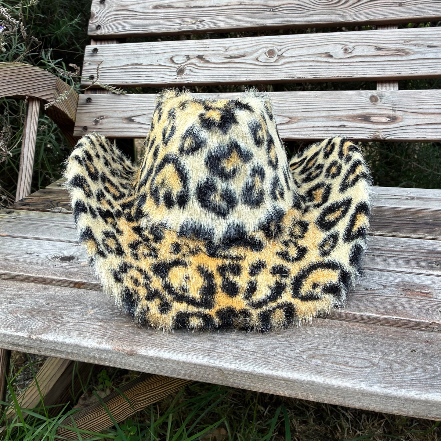 Snow Leopard Fur Cowboy Hat