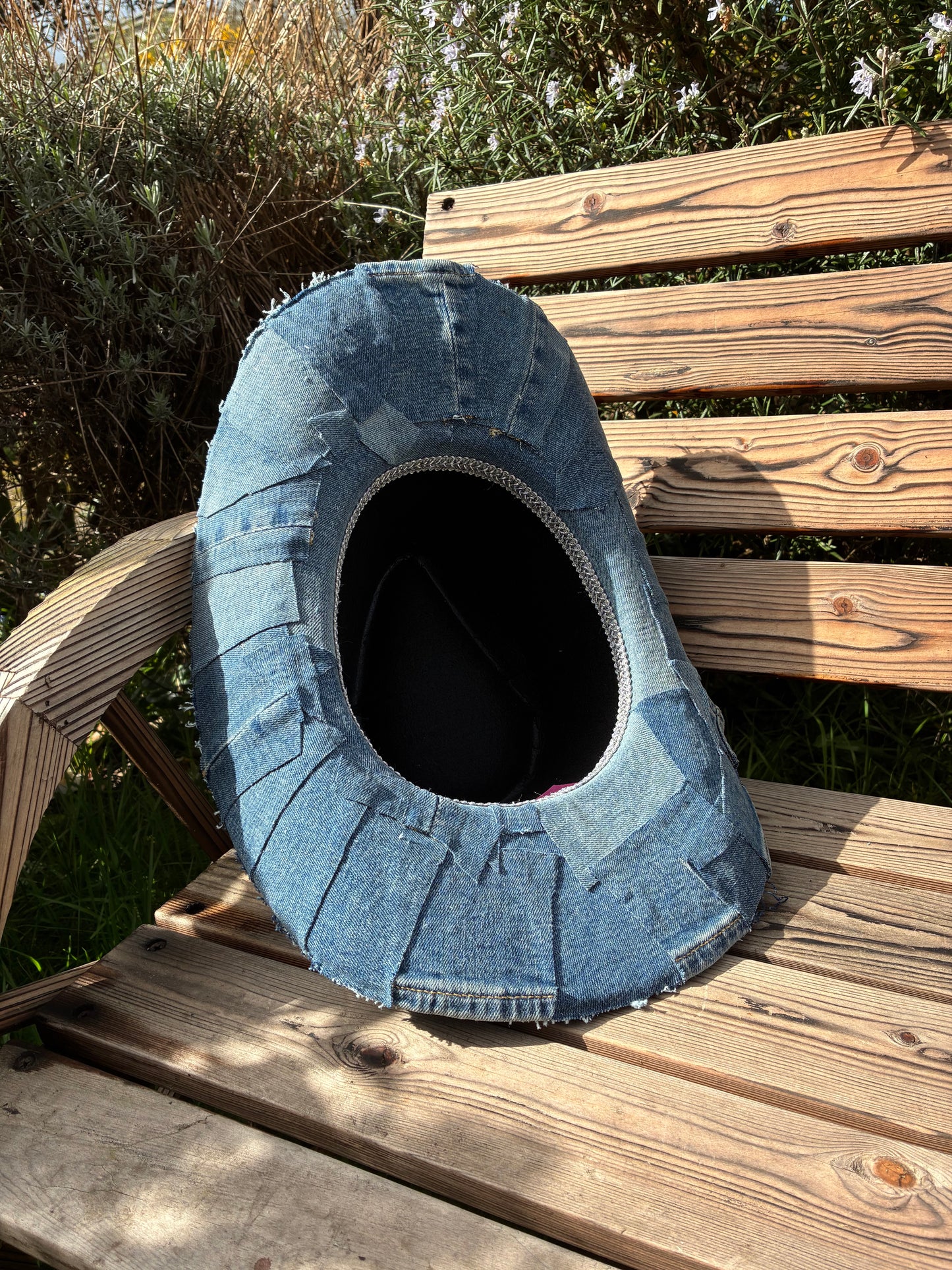 Personalised Recycled Midi Denim Cowboy Hat
