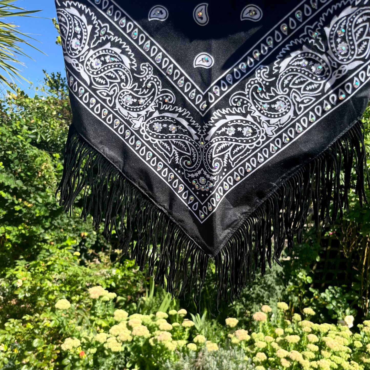 Fringe Rhinestone Bandanas