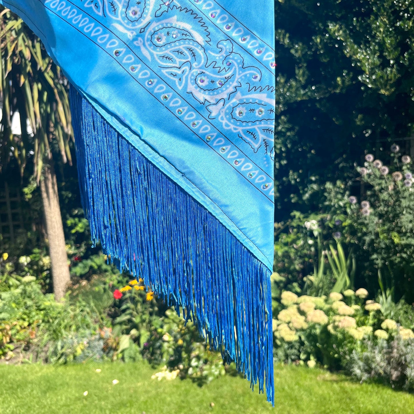 Fringe Rhinestone Bandanas