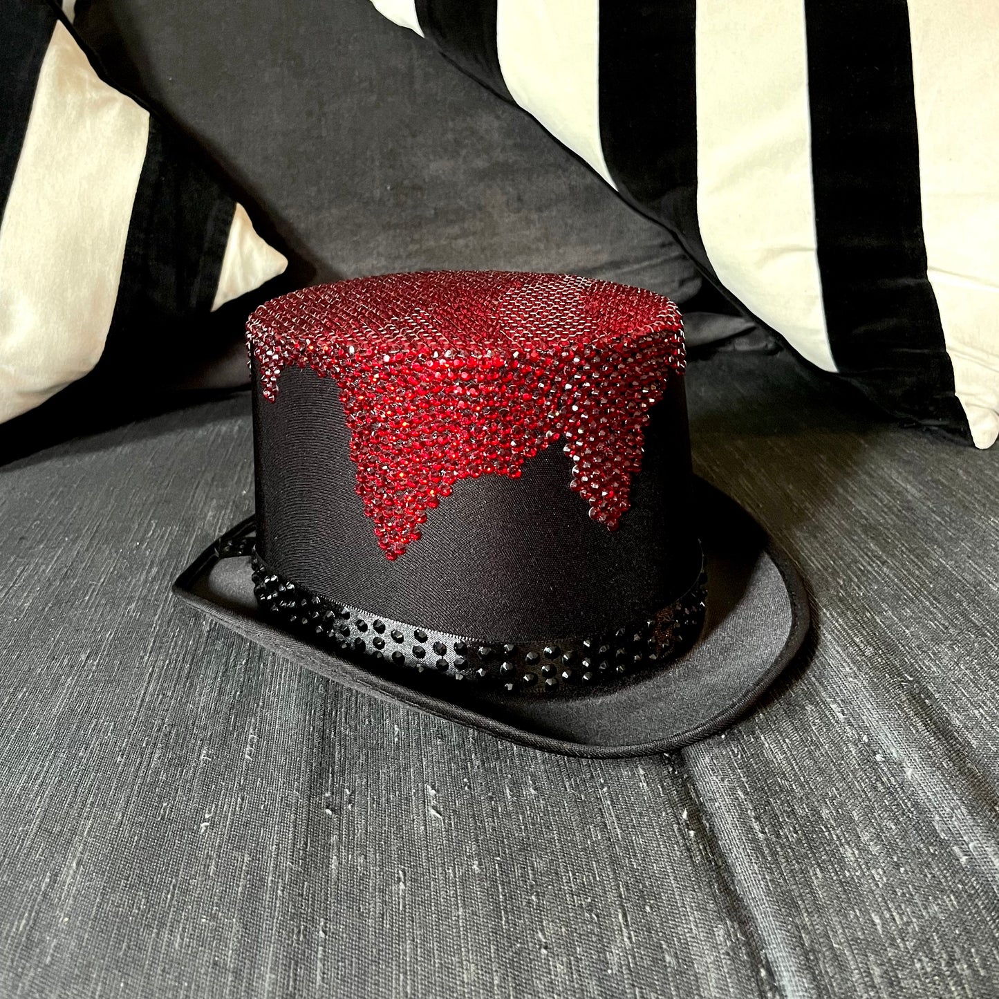 Halloween Rhinestone Top Hat