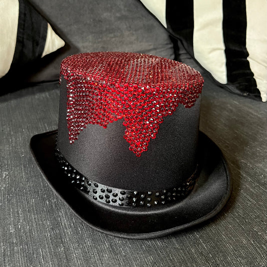 Halloween Rhinestone Top Hat