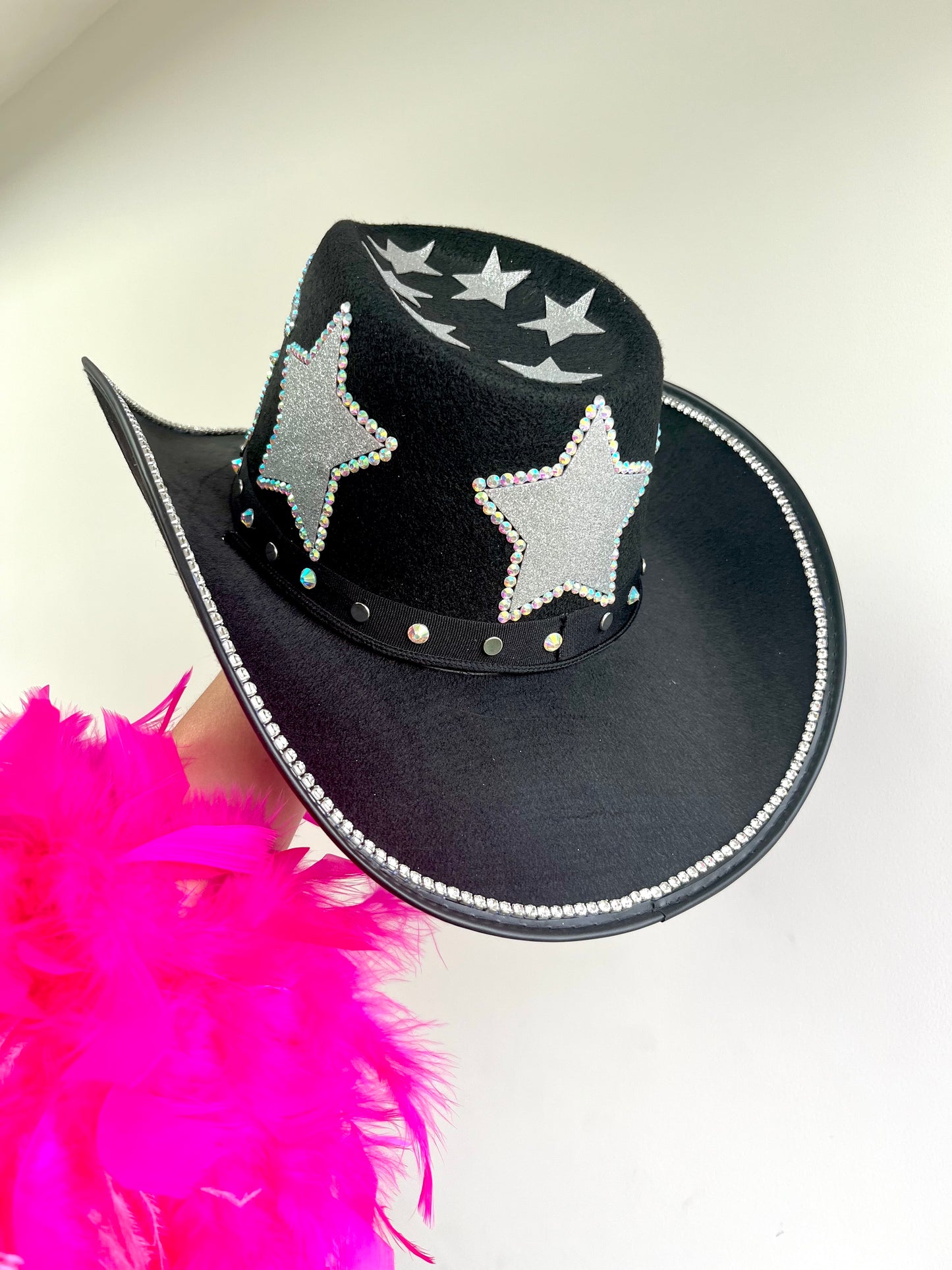 Personalised Rhinestone Festival Cowboy Hat