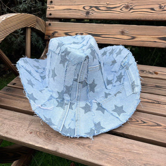 Star Denim Cowboy Hat