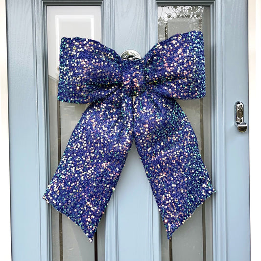 Blue Sequin Door Box