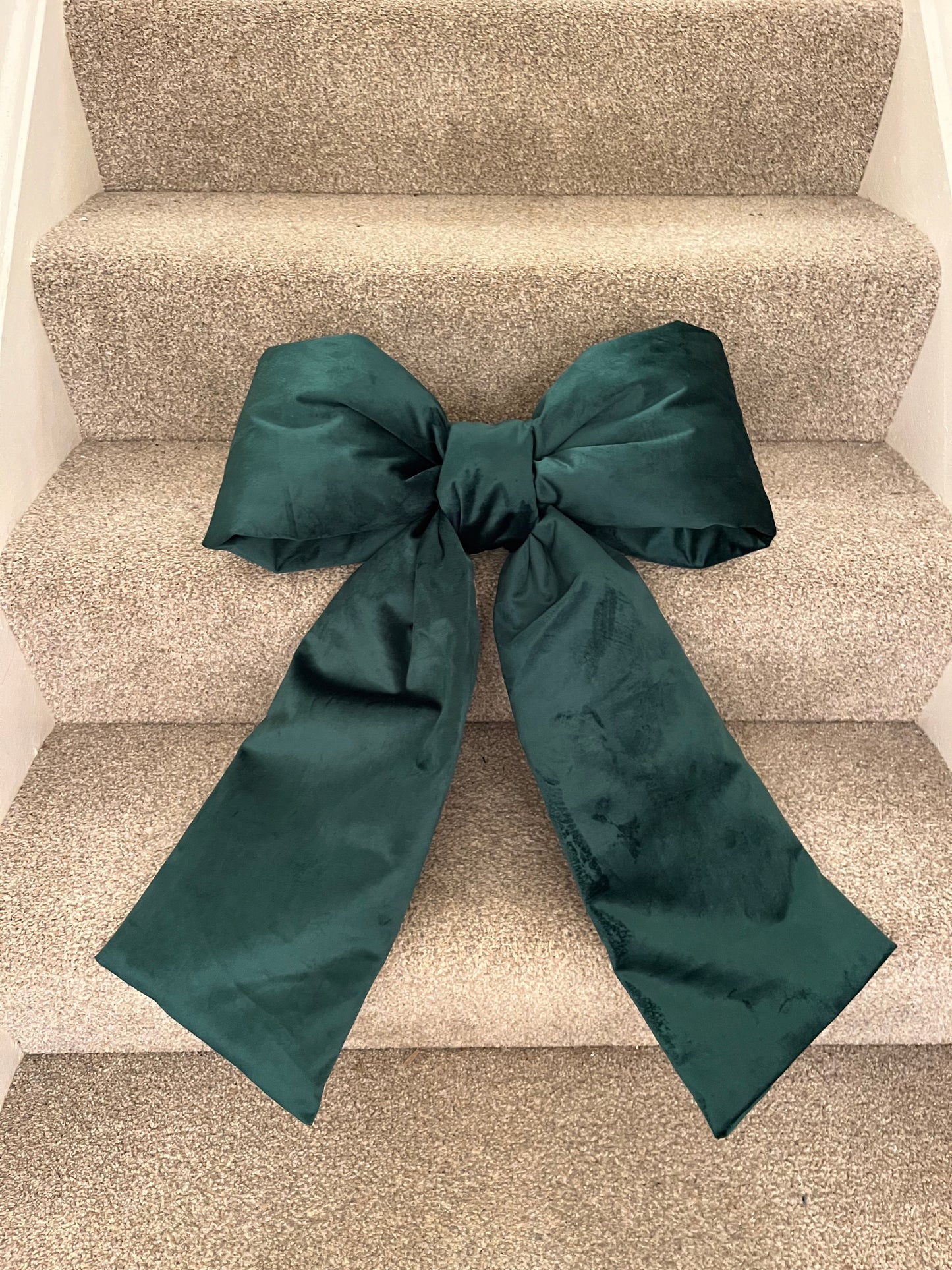 Green Velvet Door Bow