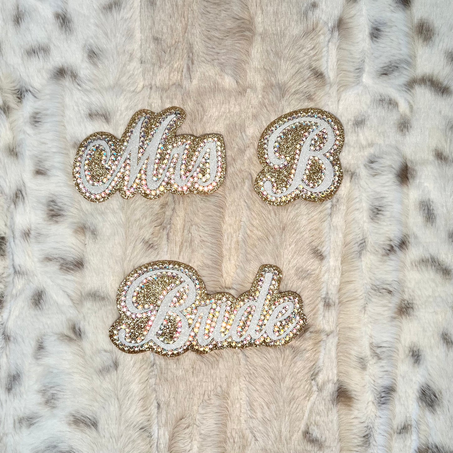 Personalised Fluffy White Slippers