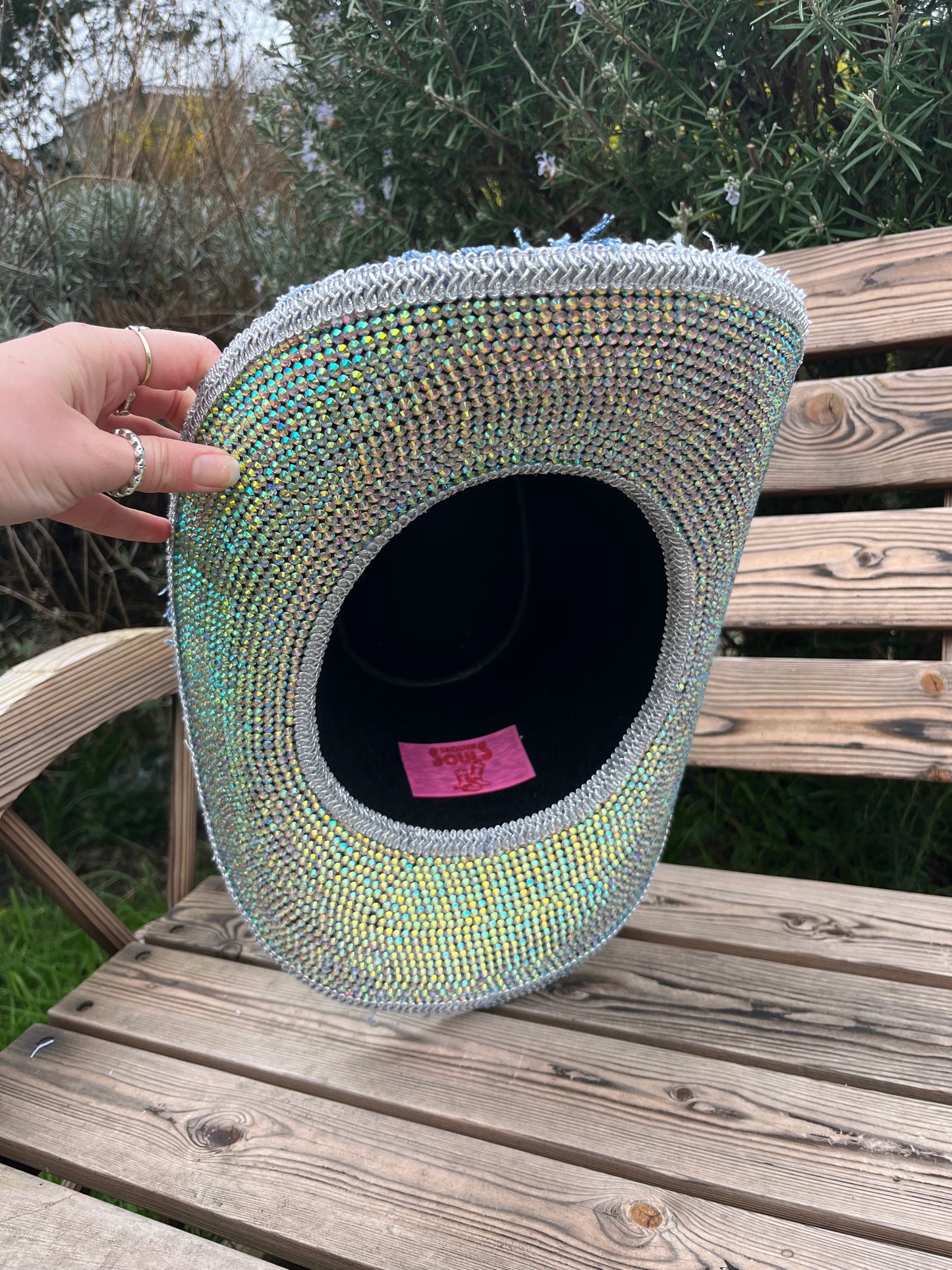 Rhinestone Base Denim Cowboy Hat