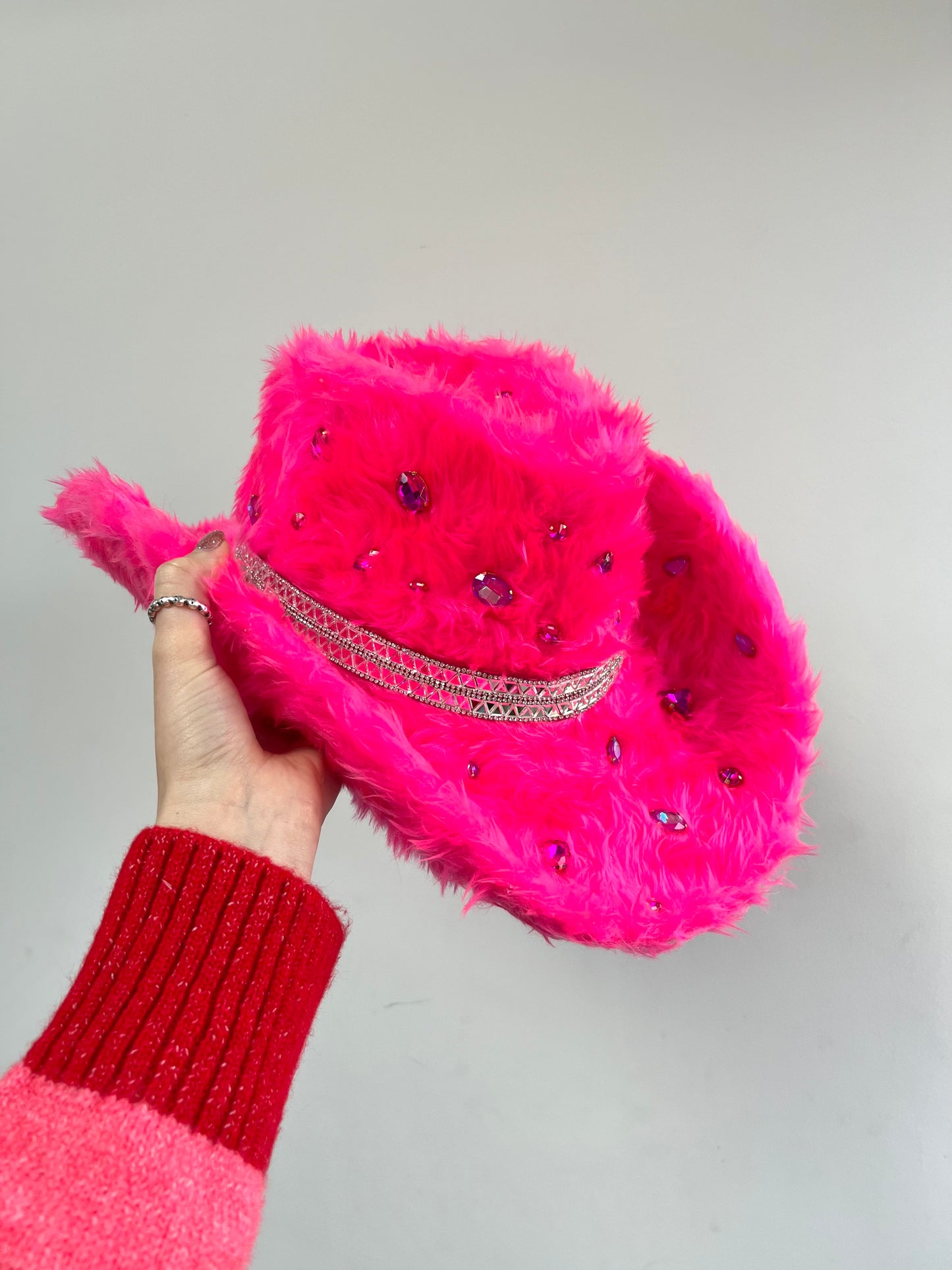 Hot Pink Fur Cowboy Hat