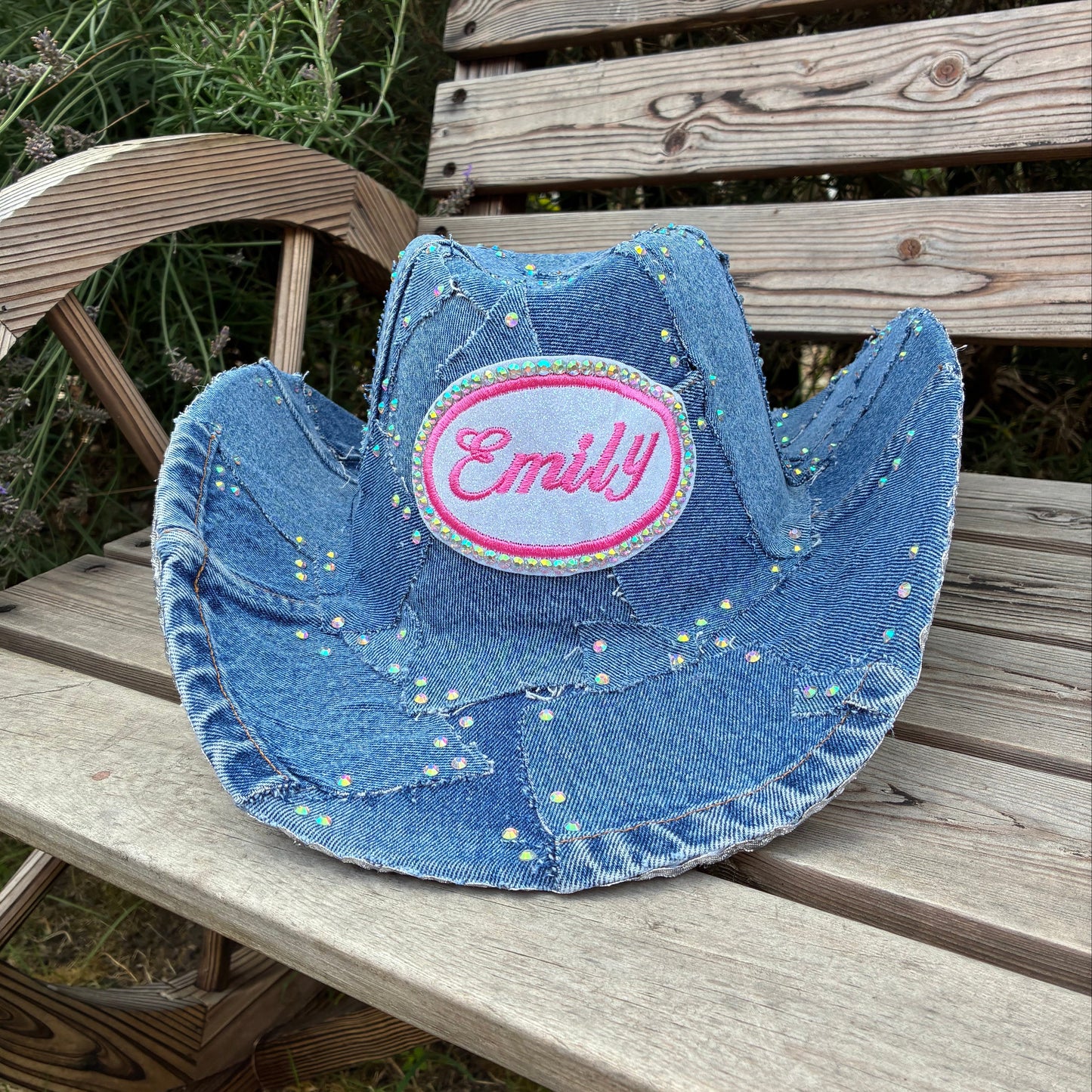 Personalised Embroidery Denim Cowboy Hat