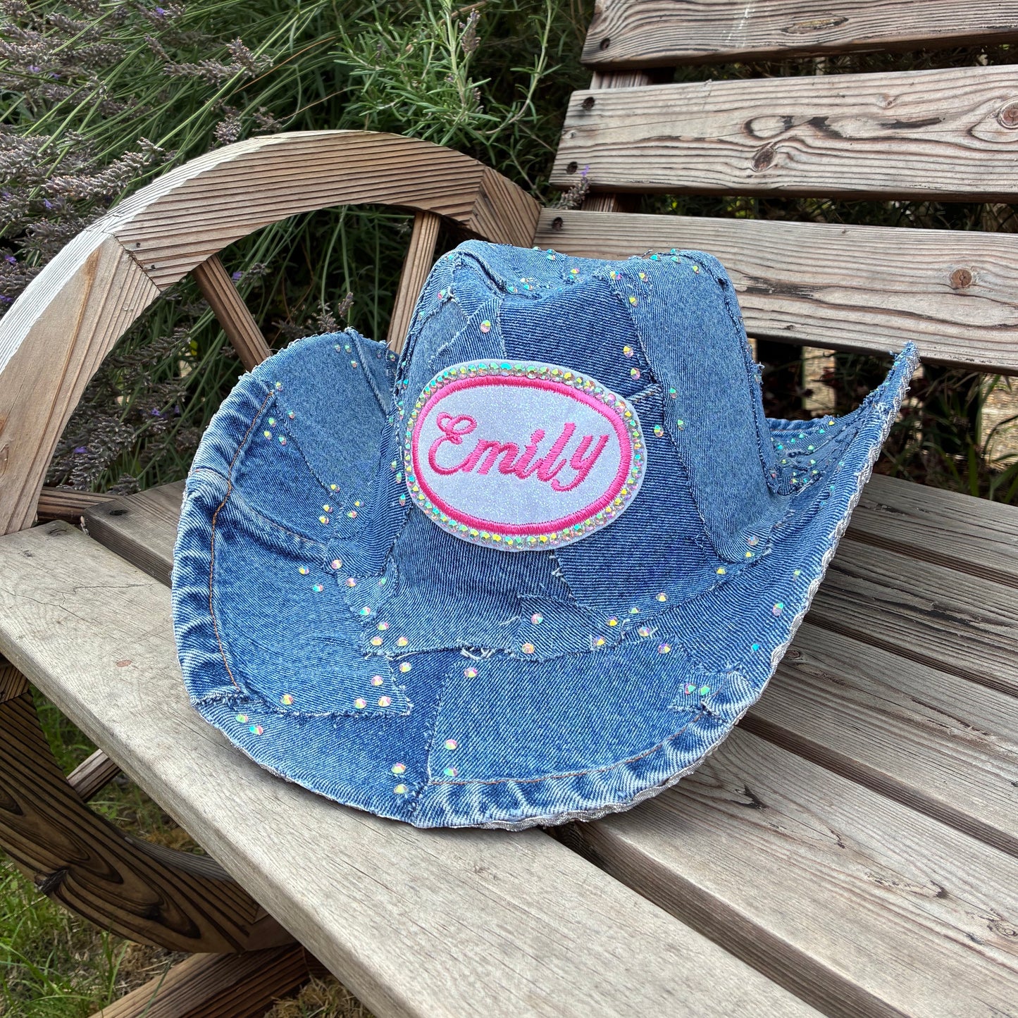 Personalised Embroidery Denim Cowboy Hat