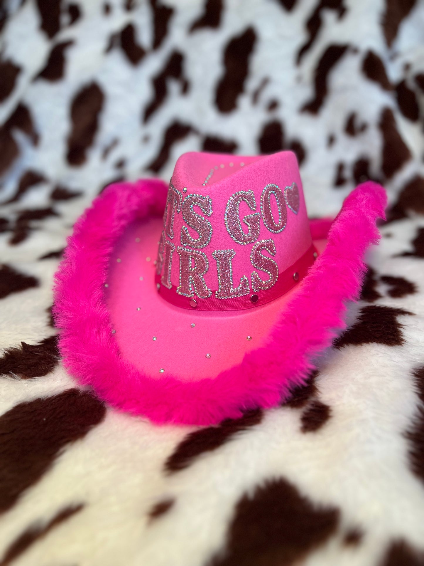 Let’s Go Girls Rhinestone Cowgirl Hat