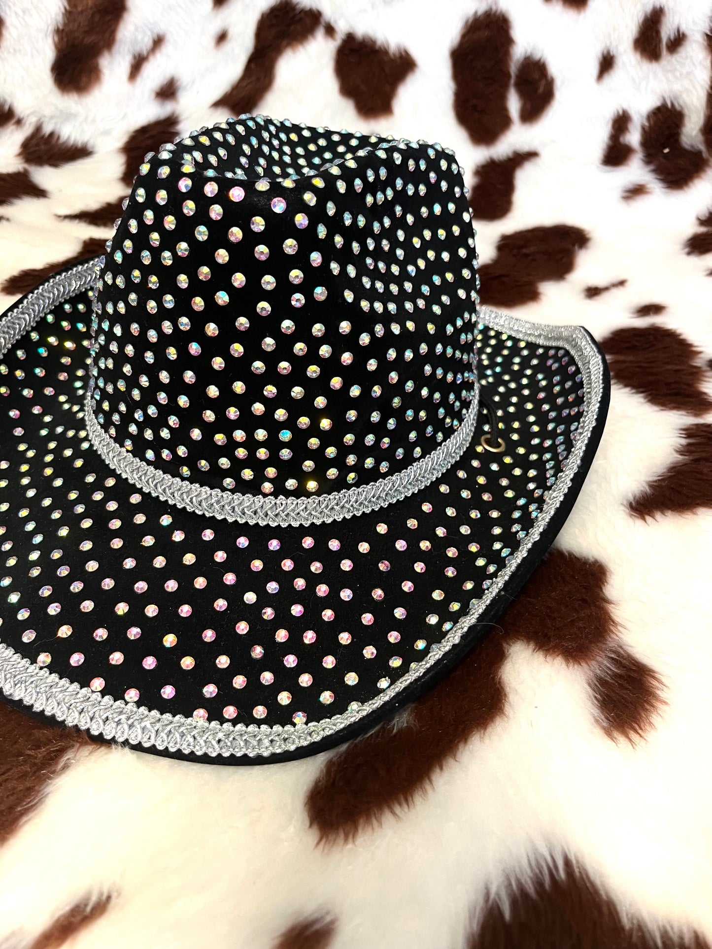 Black Rhinestone Cowboy Hat