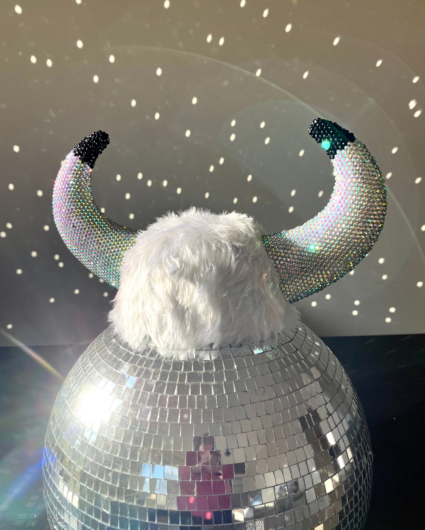 Rhinestone Viking Helmet