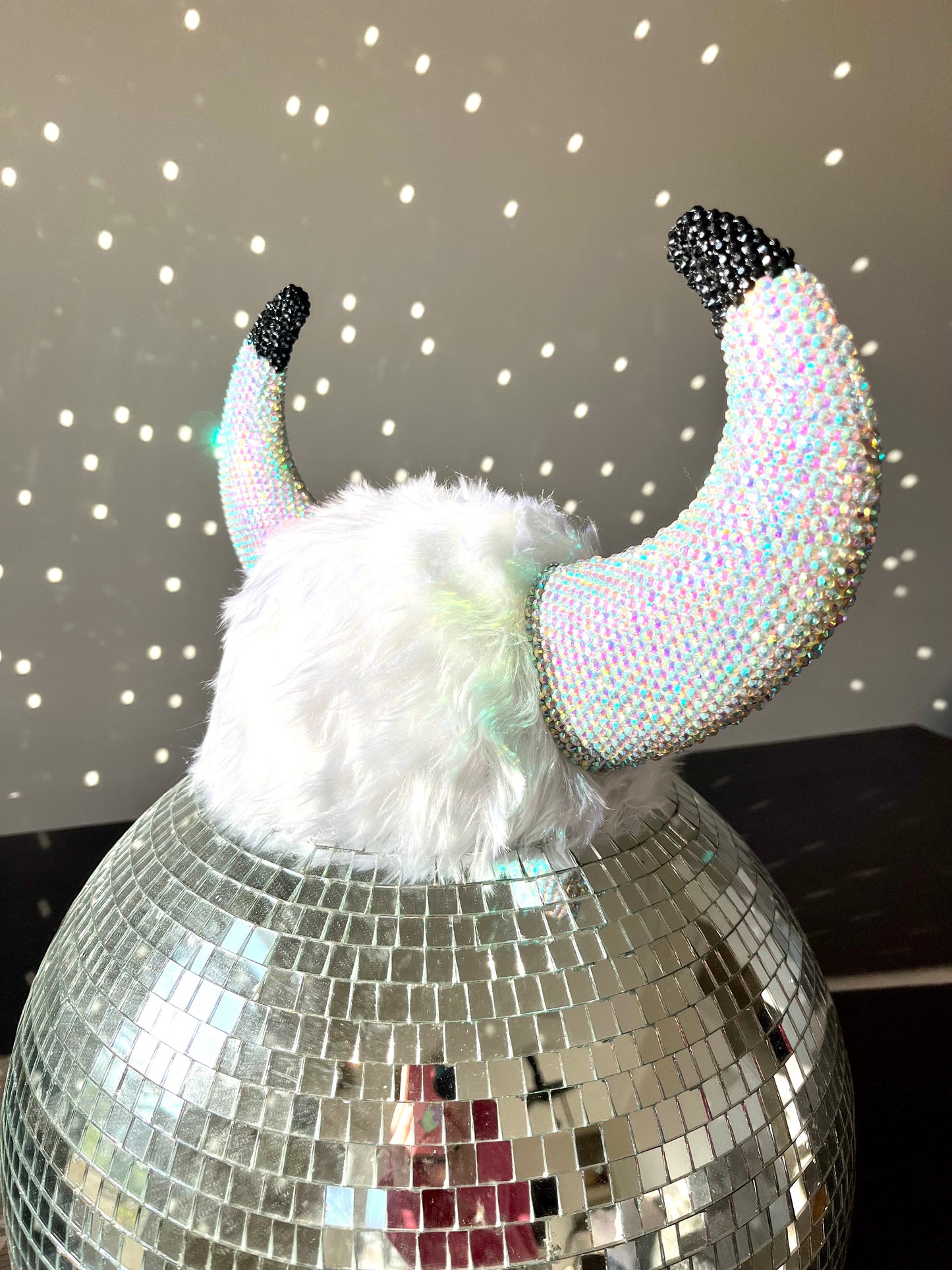 Rhinestone Viking Helmet