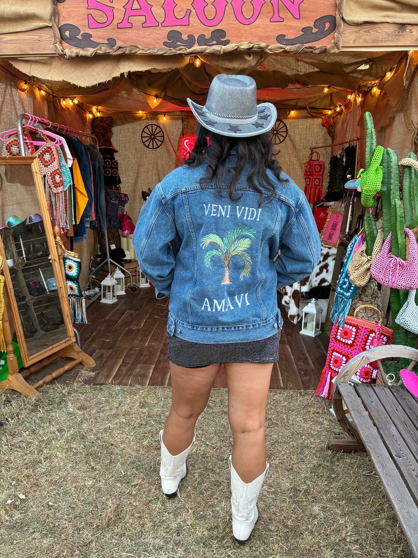 Veni Vidi Amavi Palm Tree Jacket