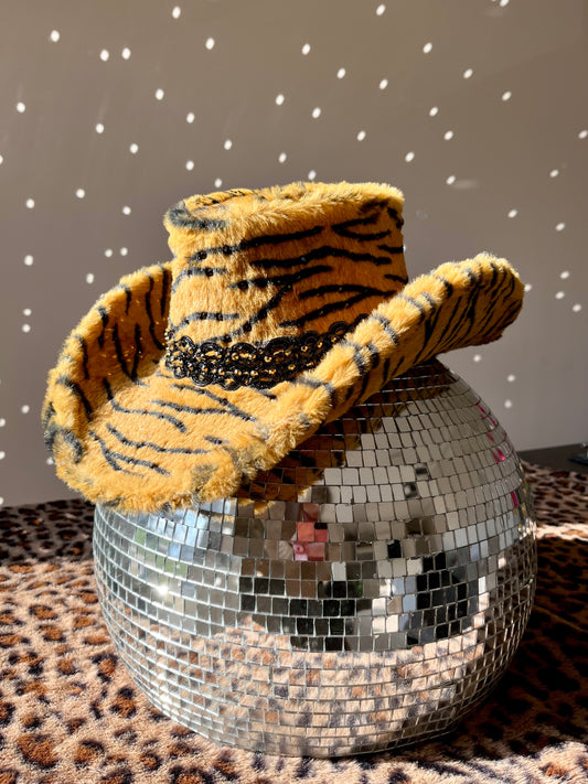Leopard Print Fur Cowboy Hat