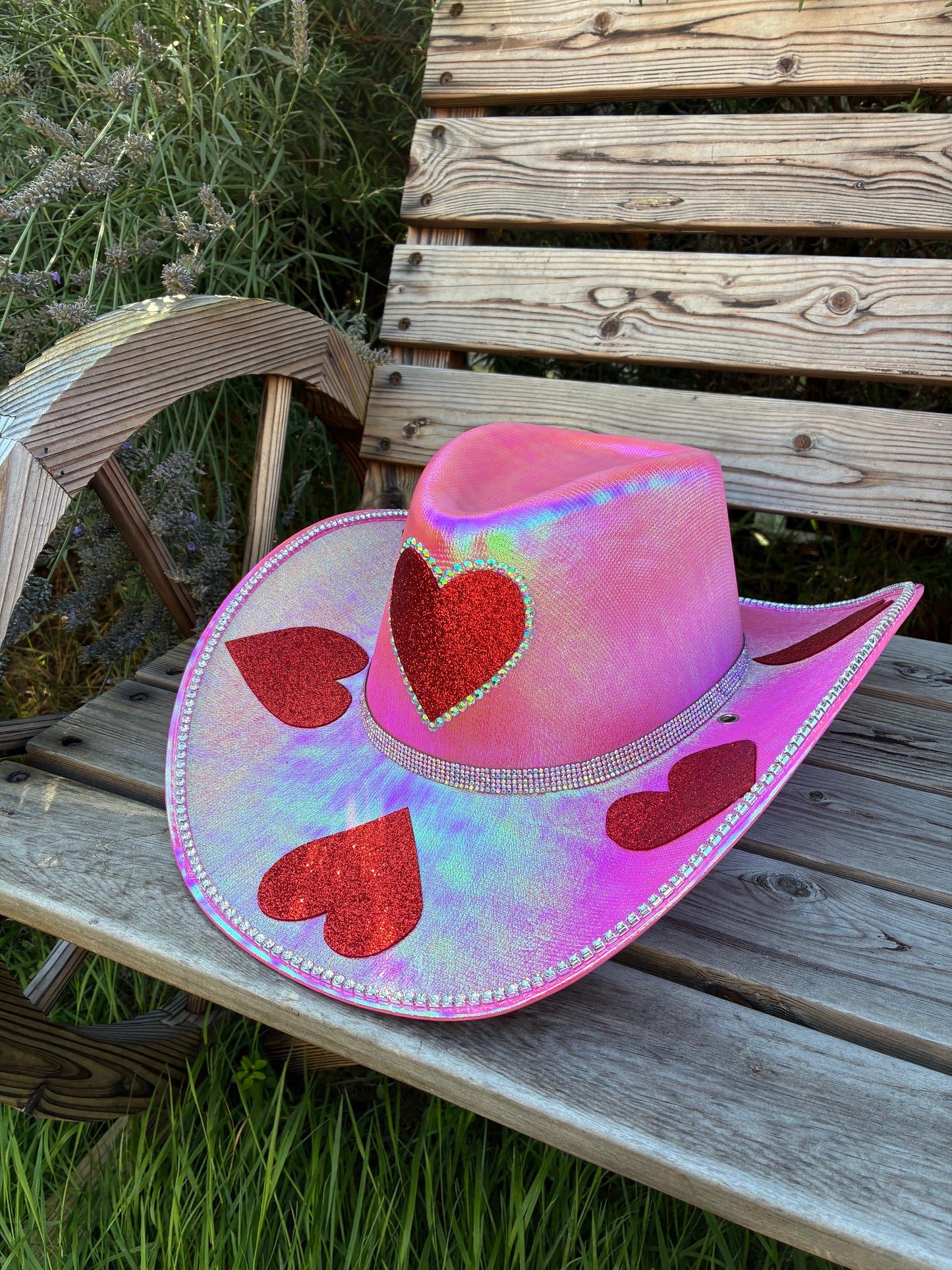 Pink And Red Lover Cowboy Hat