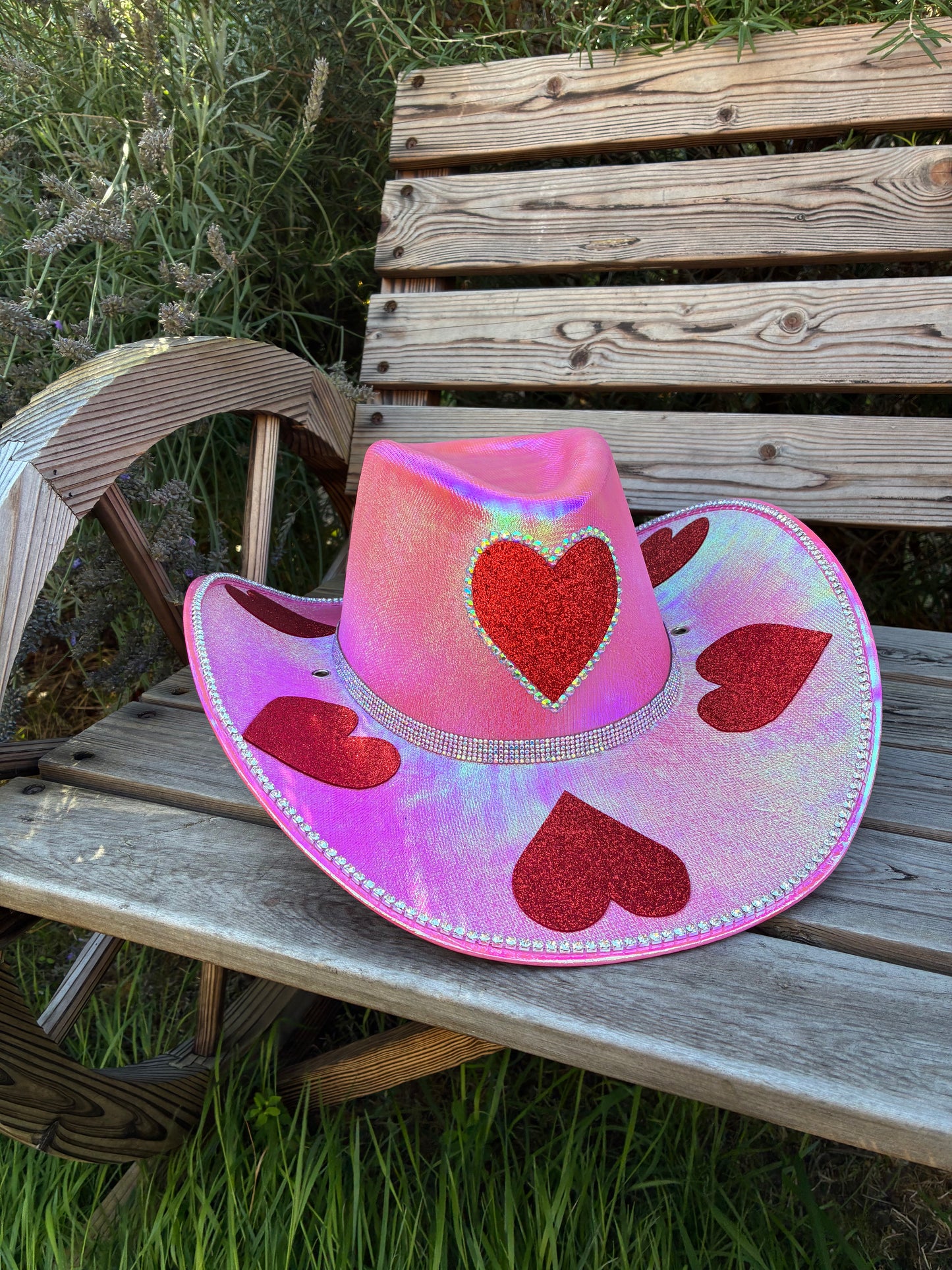 Pink And Red Lover Cowboy Hat