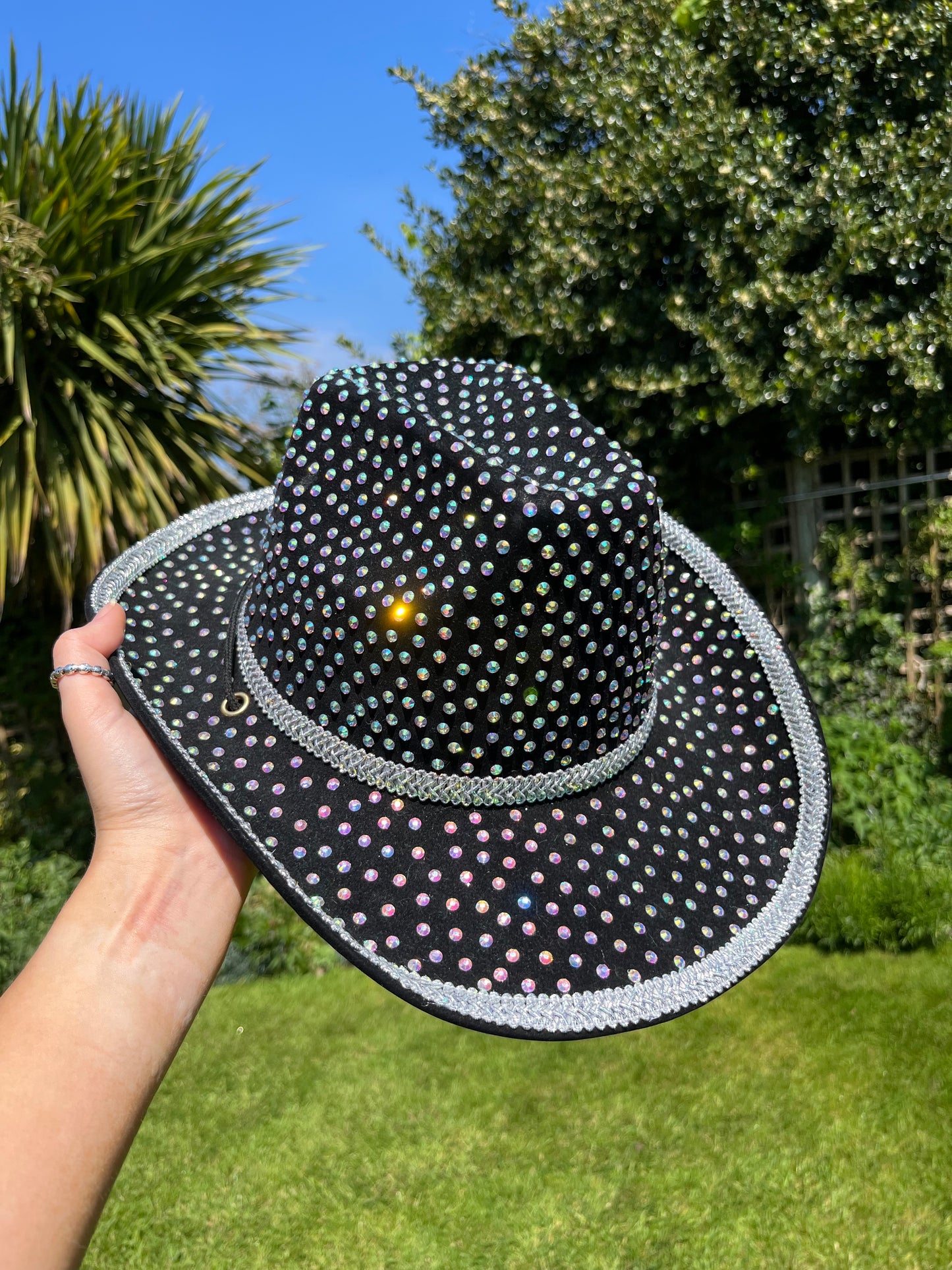 Black Rhinestone Cowboy Hat