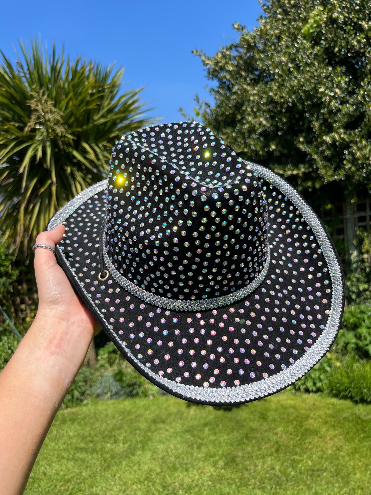 Black Rhinestone Cowboy Hat