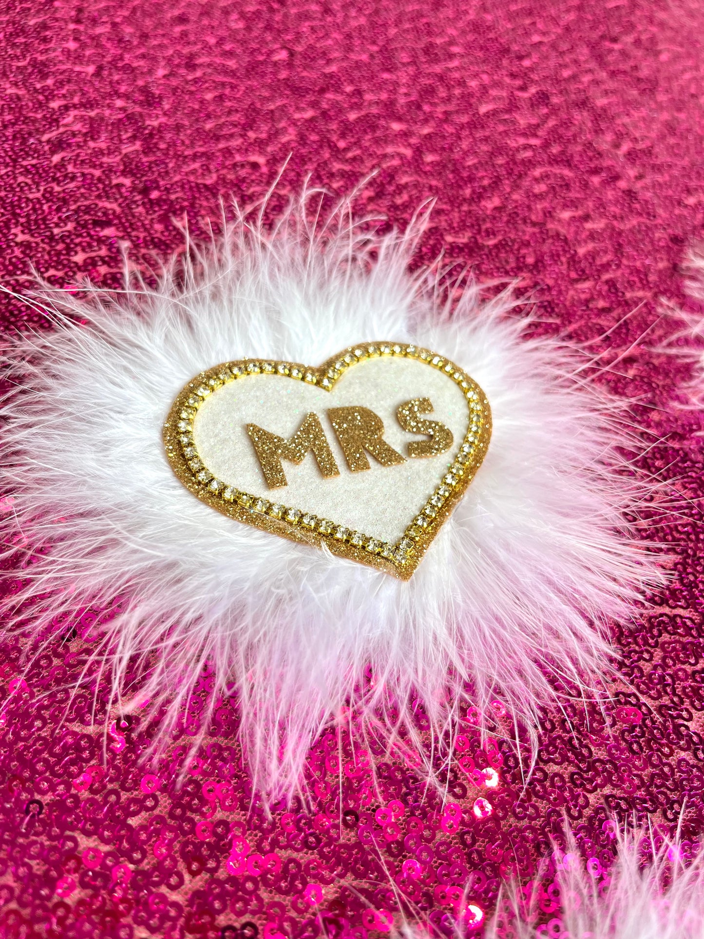 MRS Rhinestone Heart Shoe Clips