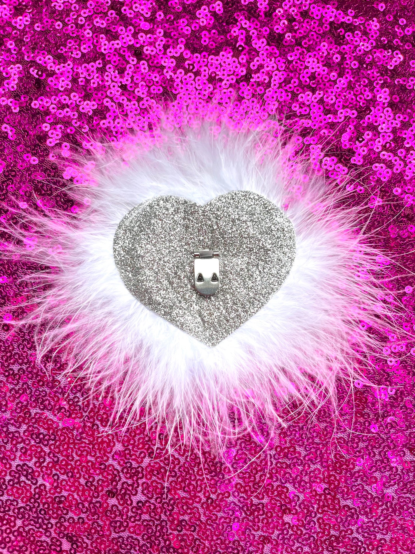 MRS Rhinestone Heart Shoe Clips