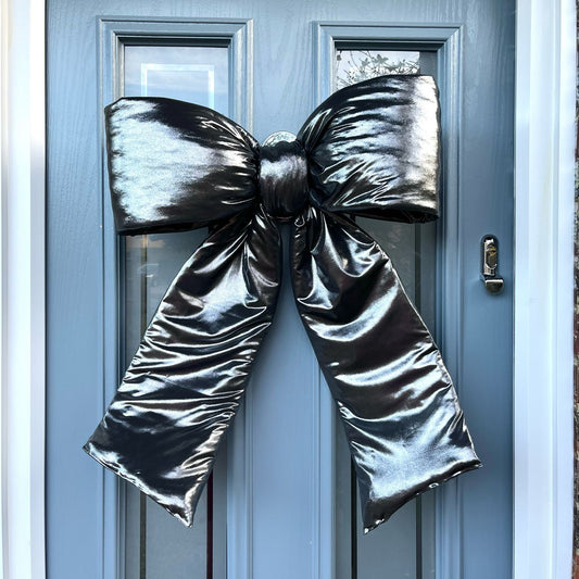 Metallic Chrome Door Bow