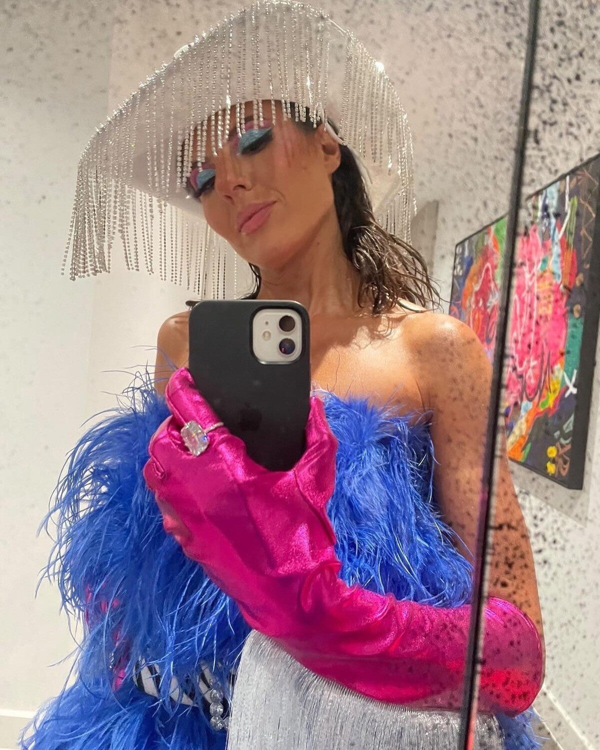Bride-To-Be Rhinestone Fringe Cowboy Hat