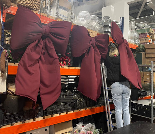 Burgundy Giant Bow