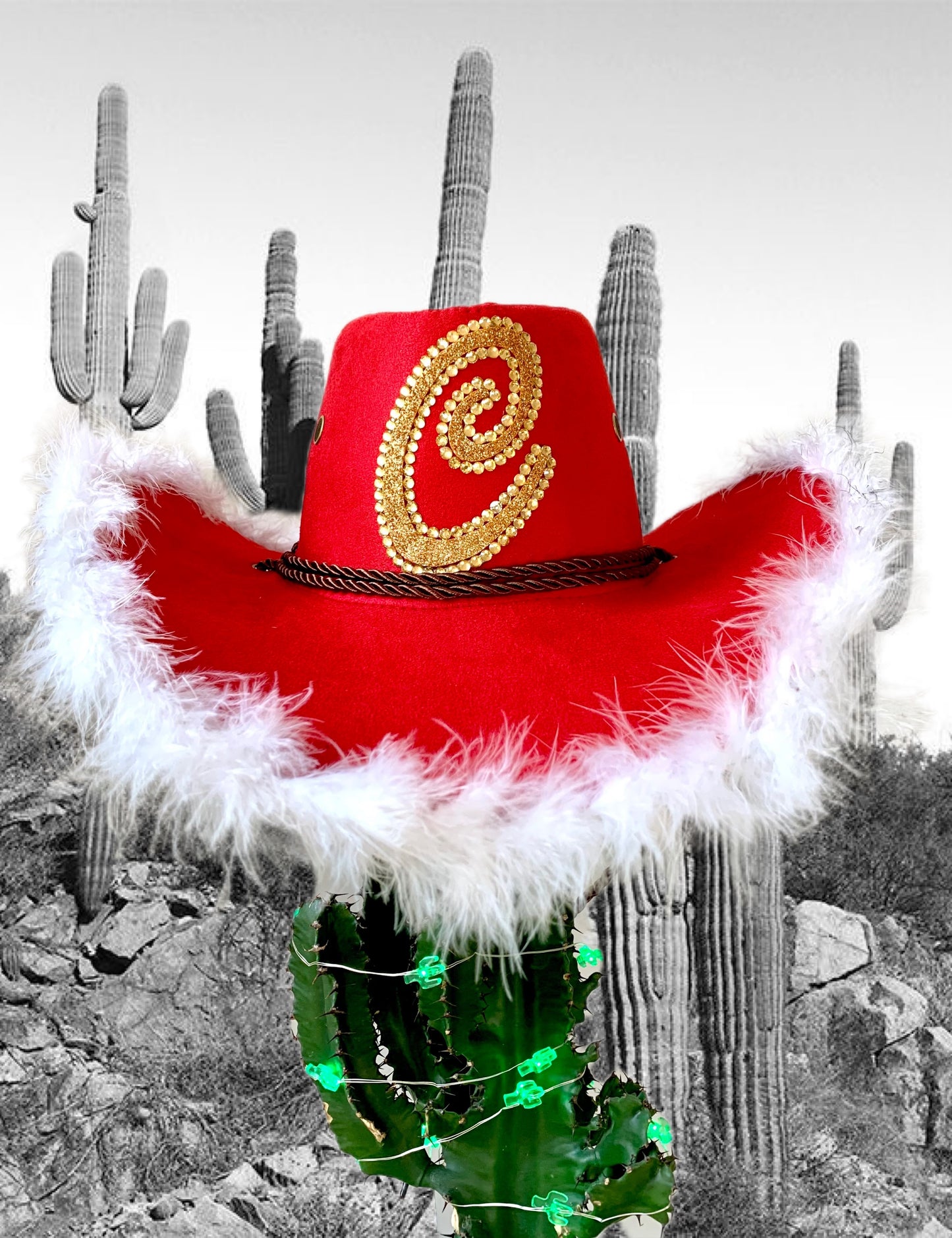 Christmas Cowboy Hat