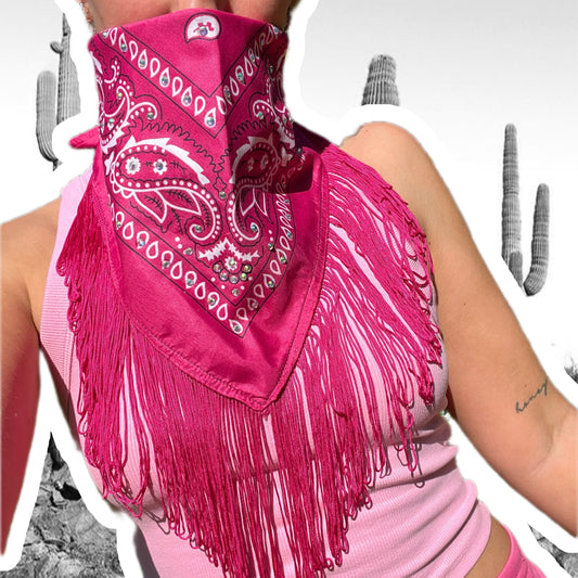 Fringe Rhinestone Bandanas
