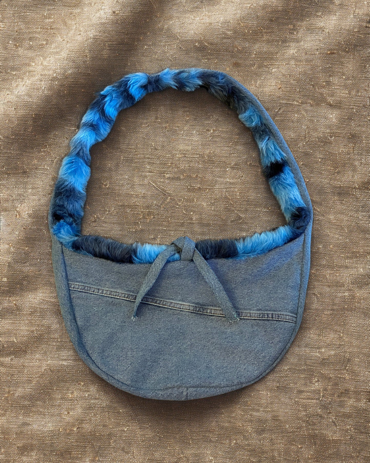 Recycled Denim Reversible Sling Bag