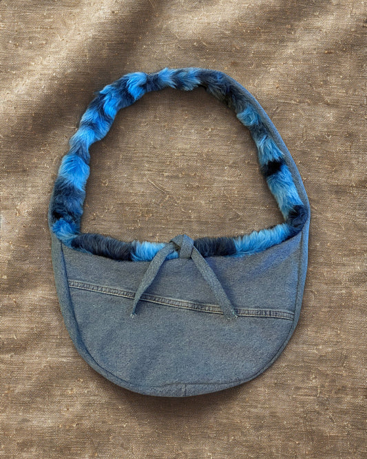 Recycled Denim Reversible Sling Bag