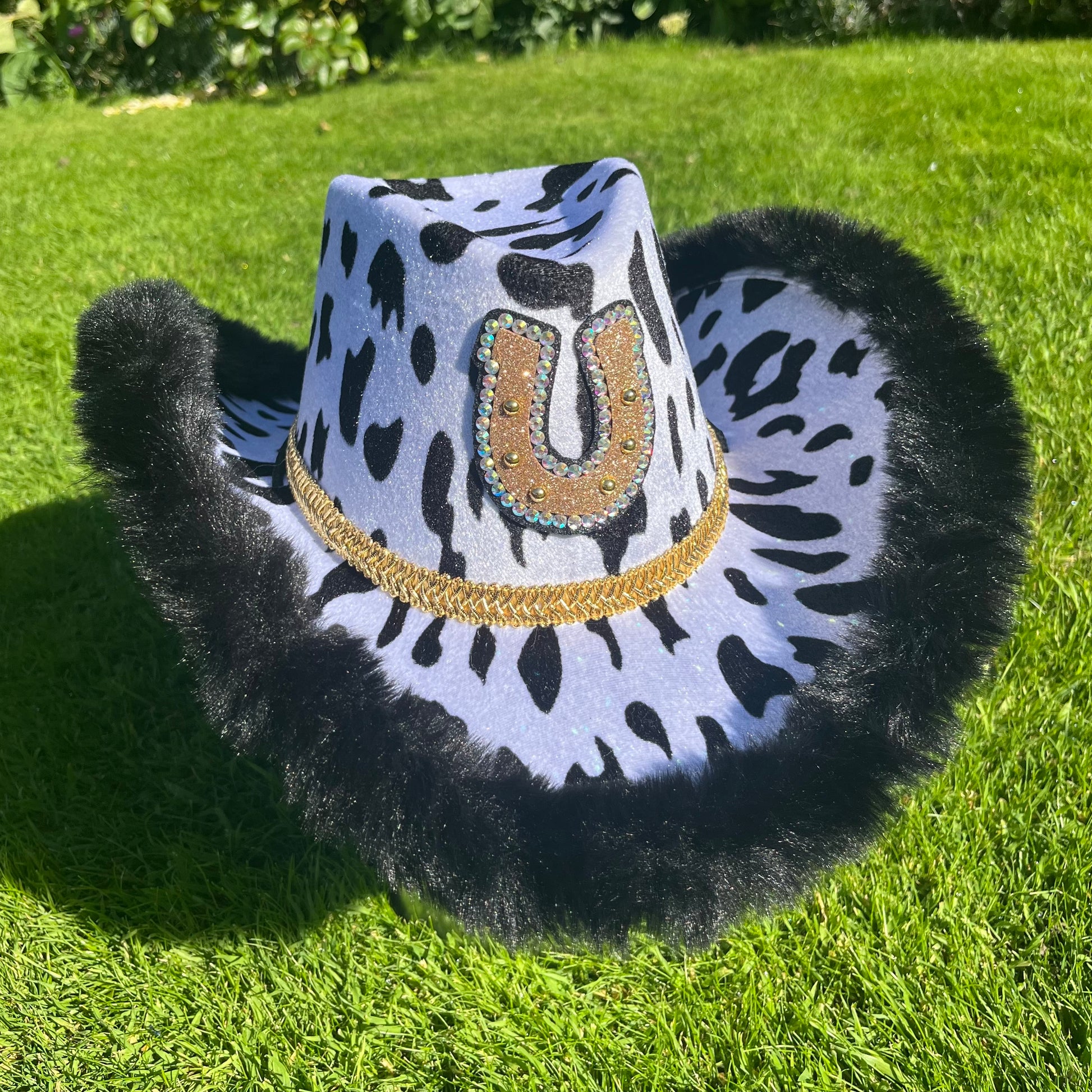 Cow Print Cowboy Hat โ Sequin Souls
