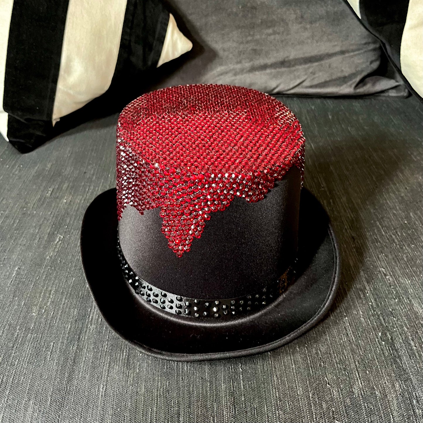 Halloween Rhinestone Top Hat