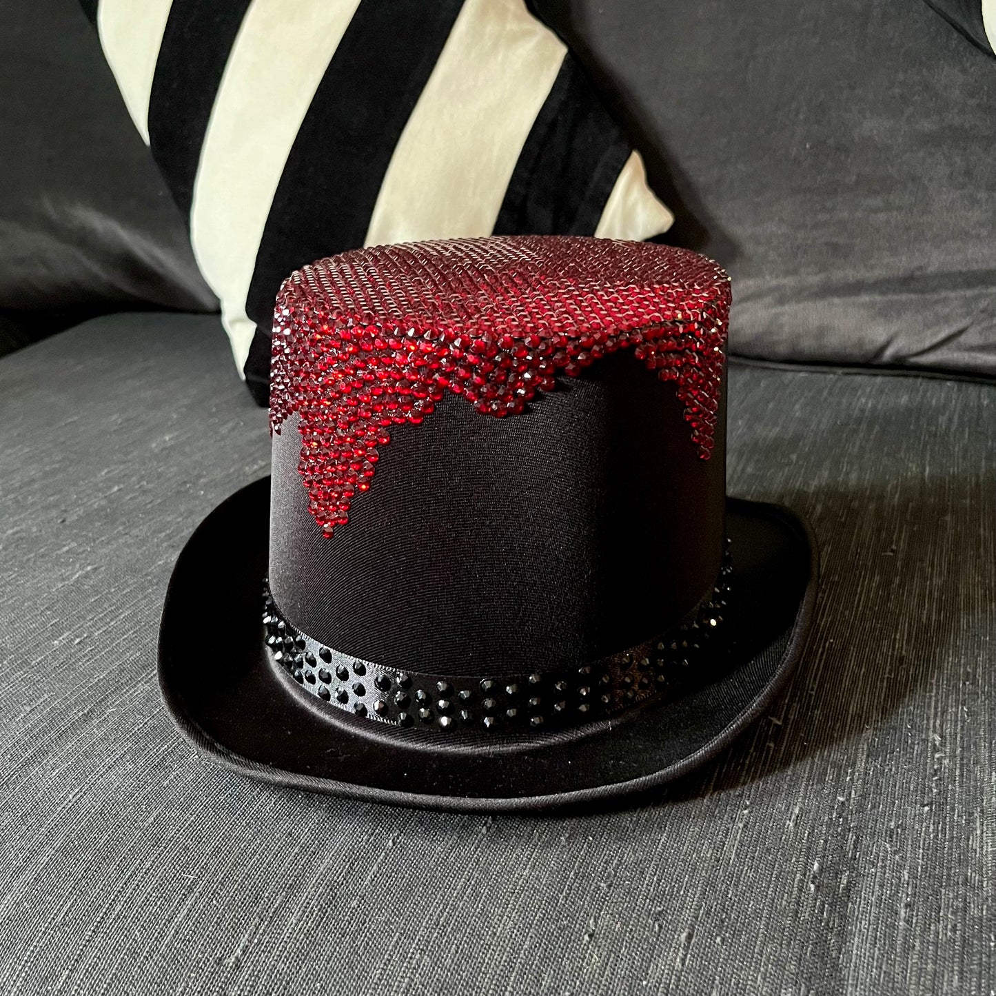 Halloween Rhinestone Top Hat