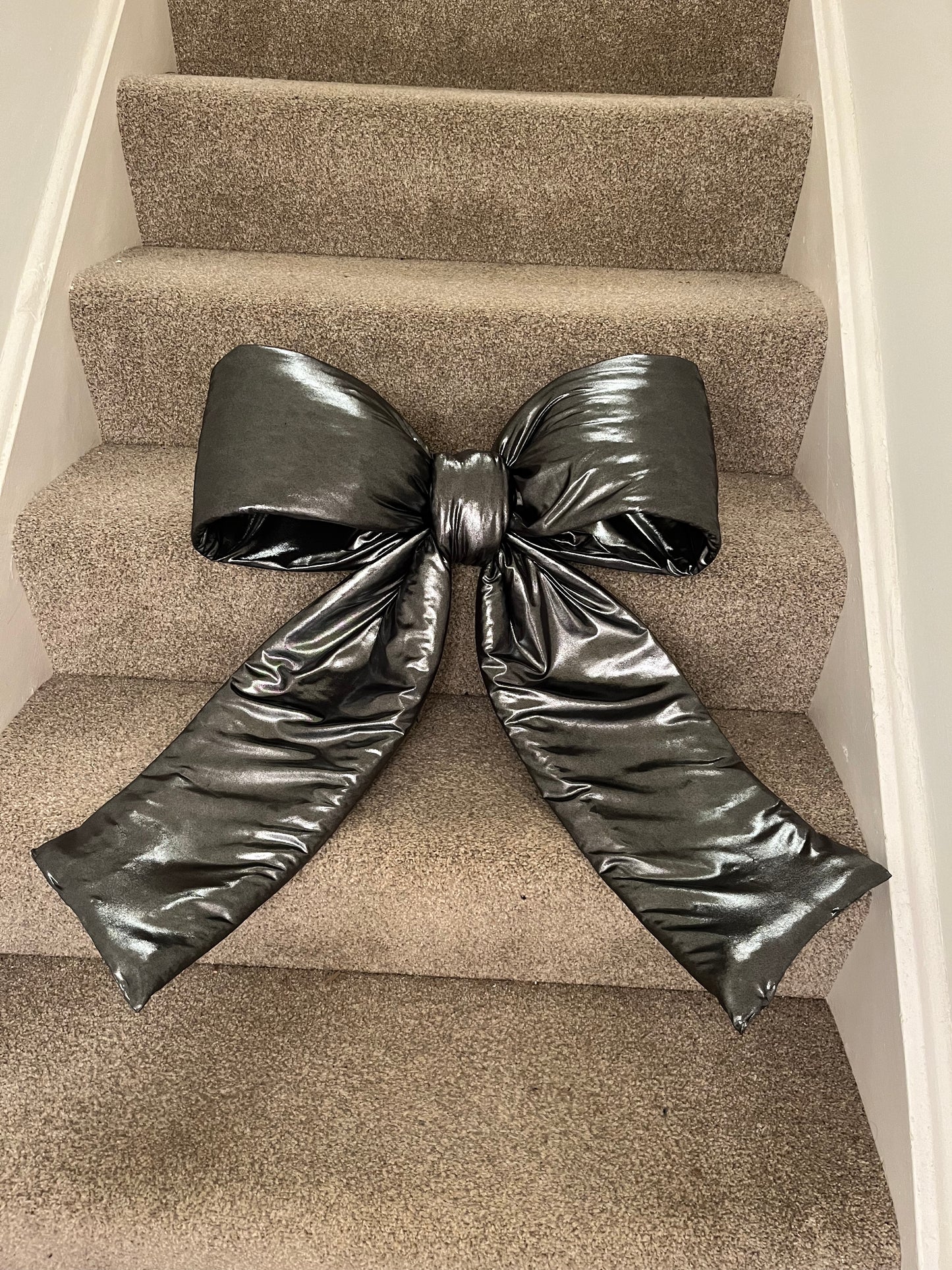 Metallic Chrome Door Bow