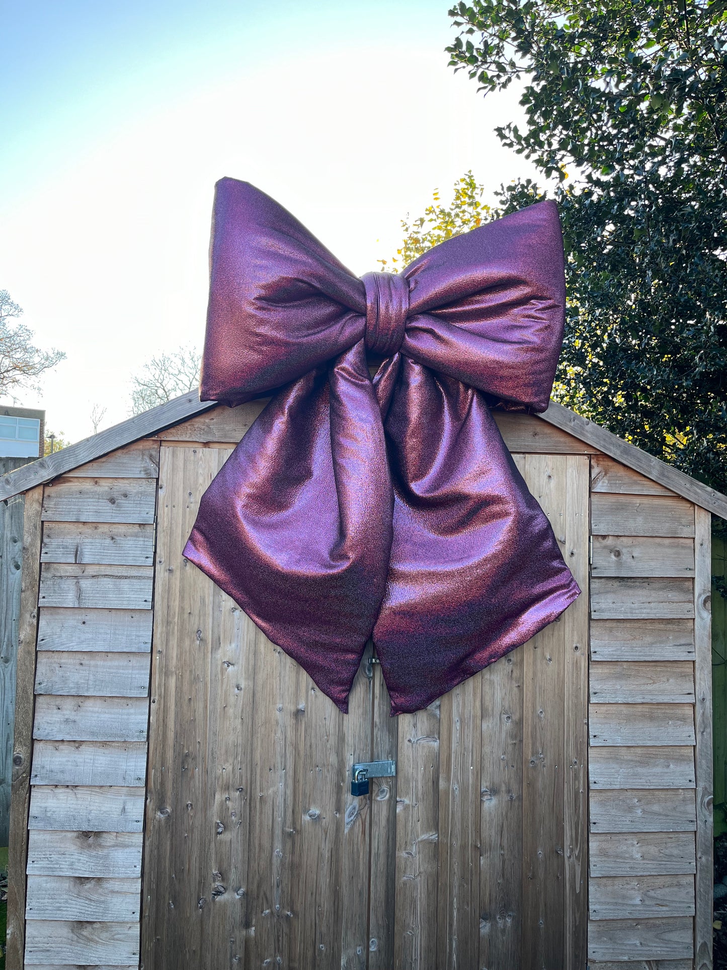 Pink Glitter Giant Bow