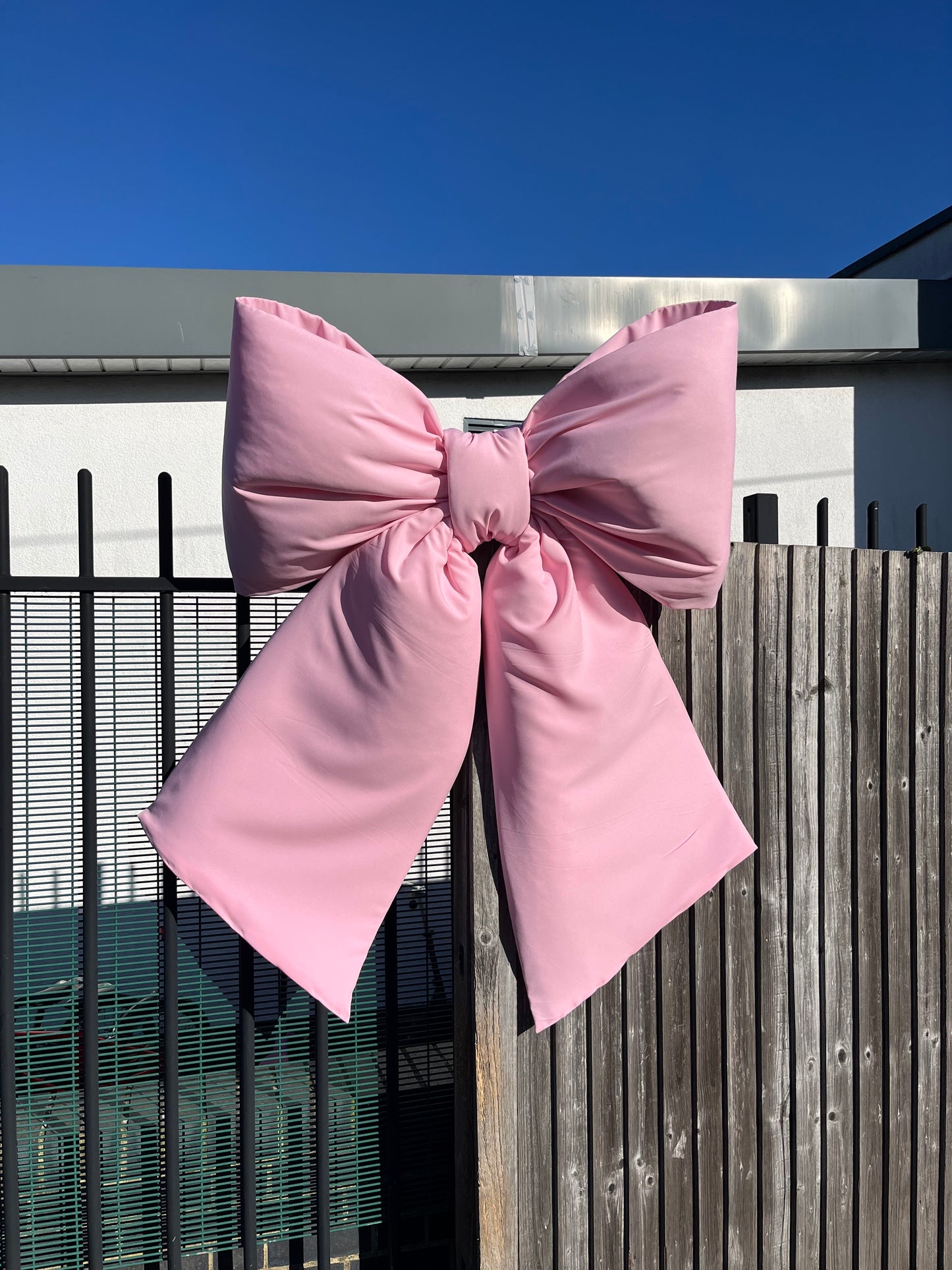 Baby Pink Polyester Giant Bow