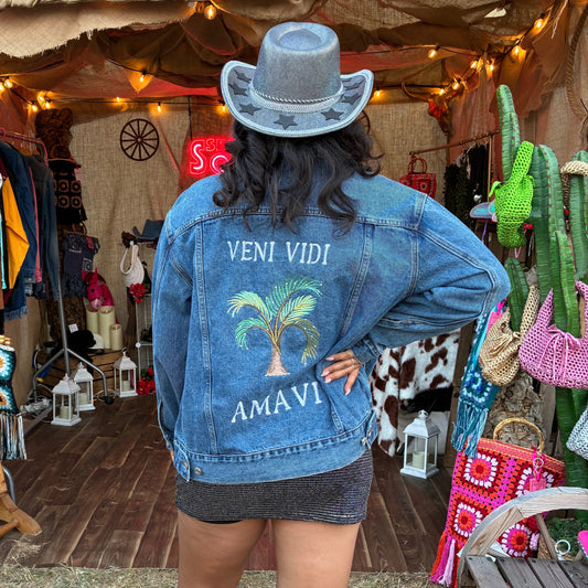 Veni Vidi Amavi Palm Tree Jacket