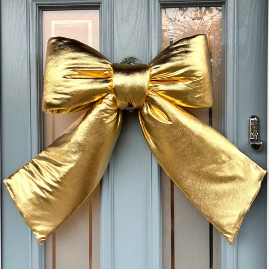 Metallic Gold Door Bow