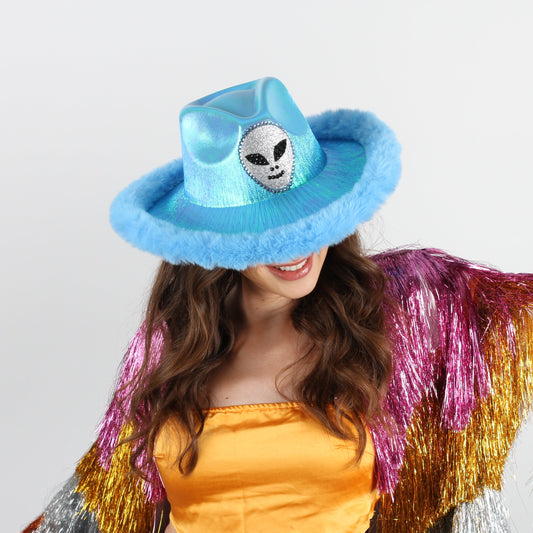 Metallic Space Cowboy Hat