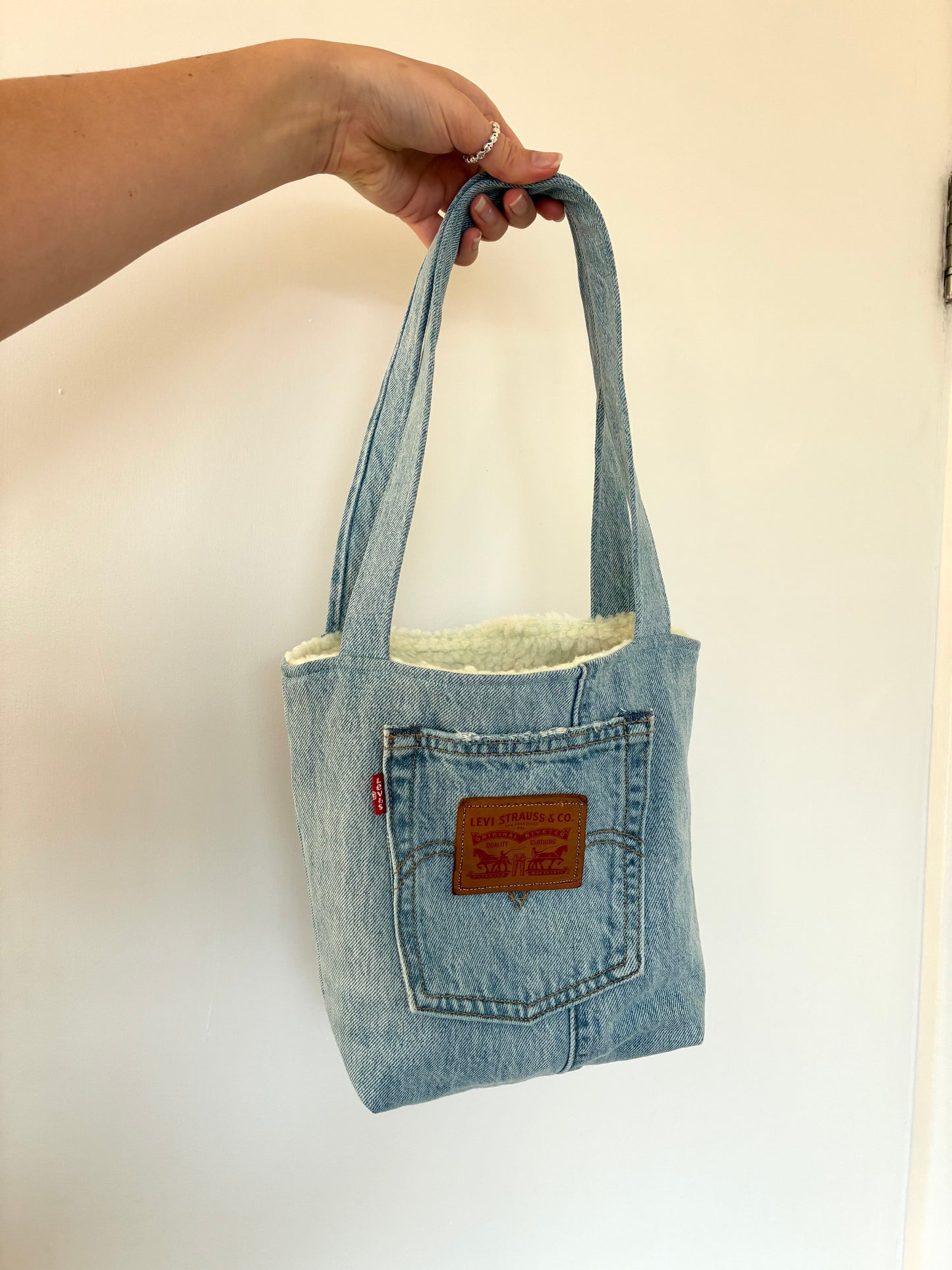 Recycled Denim Mini Tote Bag - Light Denim Levi