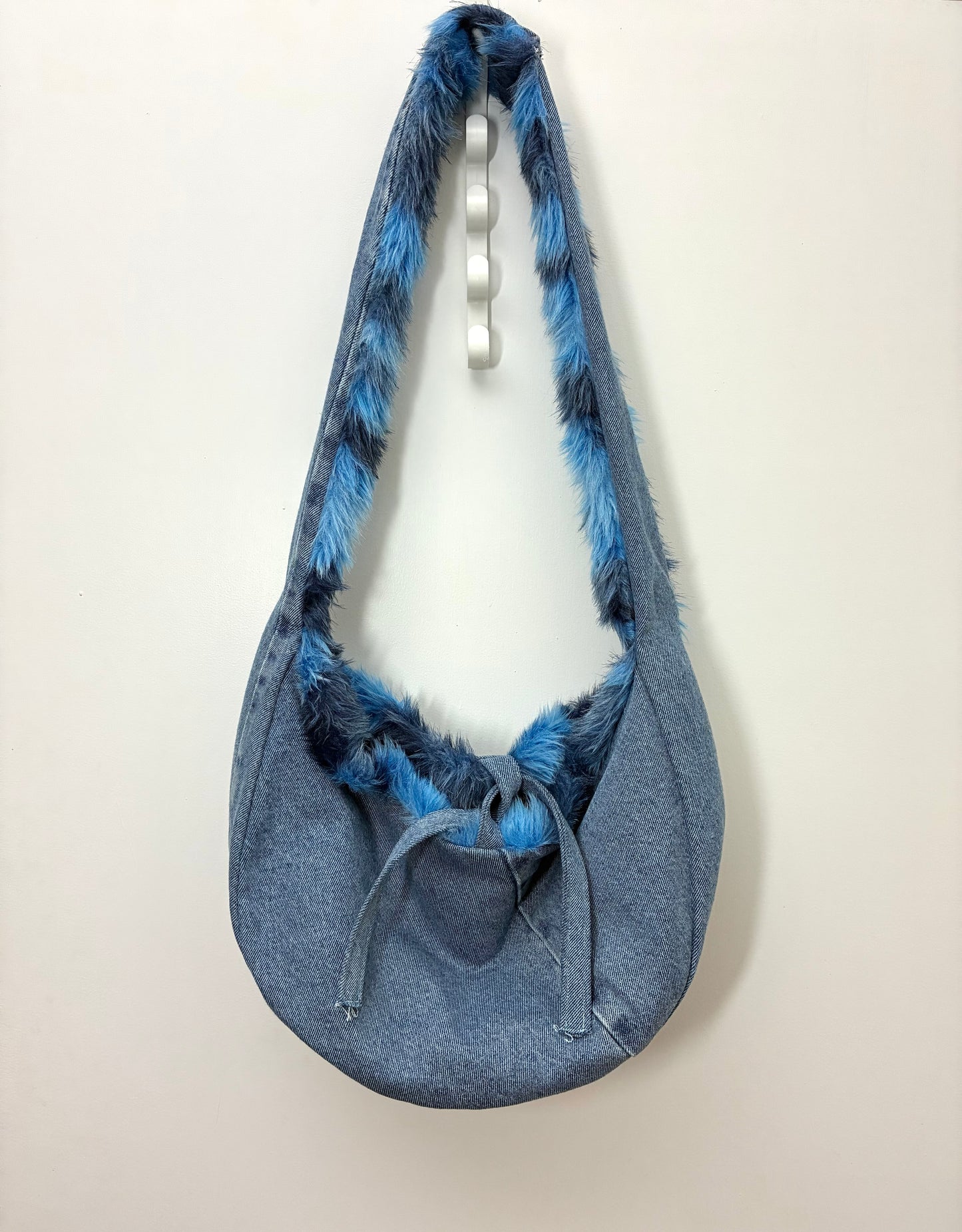 Recycled Denim Reversible Sling Bag